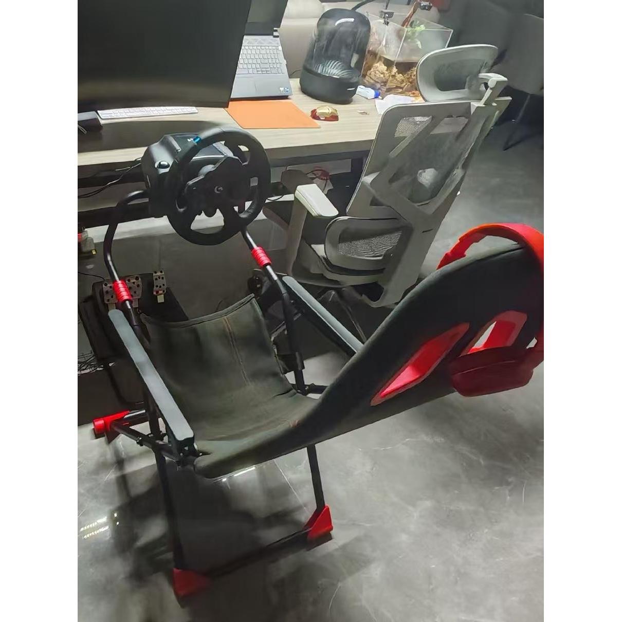 赛车游戏模拟器支架座椅方向盘可折叠支架图马斯特莱仕达魔爪