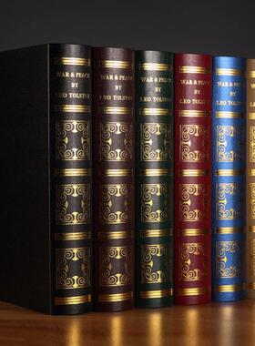 欧式烫金仿真书假书装饰书摆件书房拍摄道具书装饰品客厅摆设家居