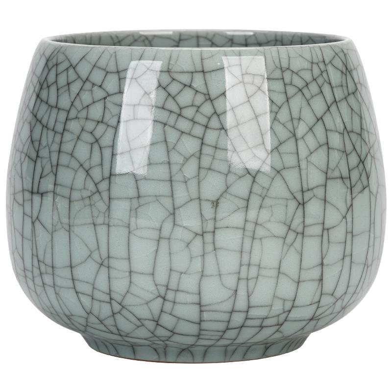 紫砂陶瓷茶渣缸茶水缸家用办公轻奢高档茶洗茶钵水盂大号桌面摆件