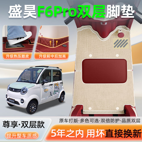 盛昊F6Pro专用电动三轮车脚垫