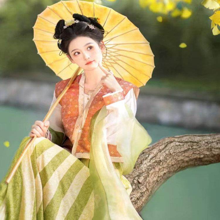 油纸伞长杆货女郎新中式汉服伞黄色长柄伞拍婚纱照道具伞,家居饰品,工艺伞,淘宝优惠券,粉丝福利购,淘宝优惠卷