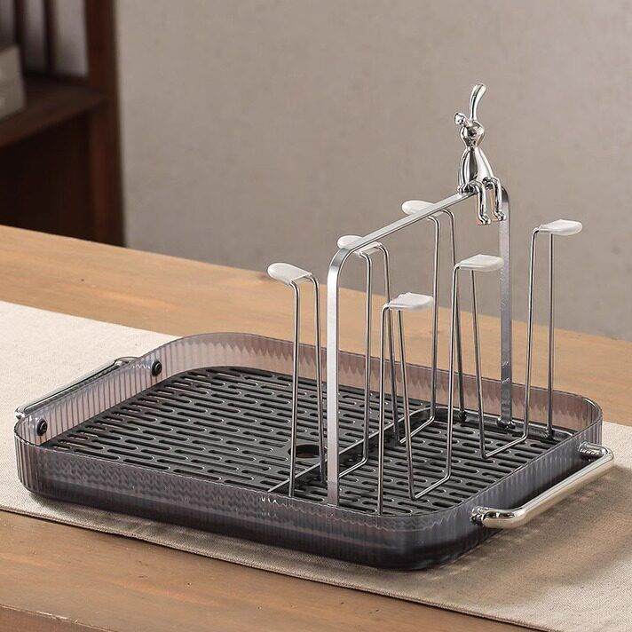 新款水杯架沥水杯子架子置物架玻璃放水杯倒挂架茶杯架带托 托盘,家庭/个人清洁工具,杯架,淘宝优惠券,粉丝福利购,淘宝优惠卷