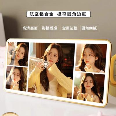 三联相框摆台洗照片定制做打印儿童婚纱照全家福水晶相片放大挂墙