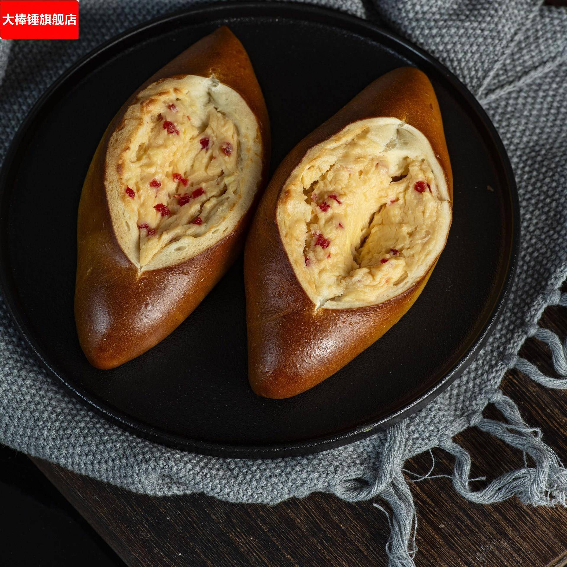 焙叔的店芭乐奶酪碱水面包健身代餐轻食易饱腹网红食品烘焙手作