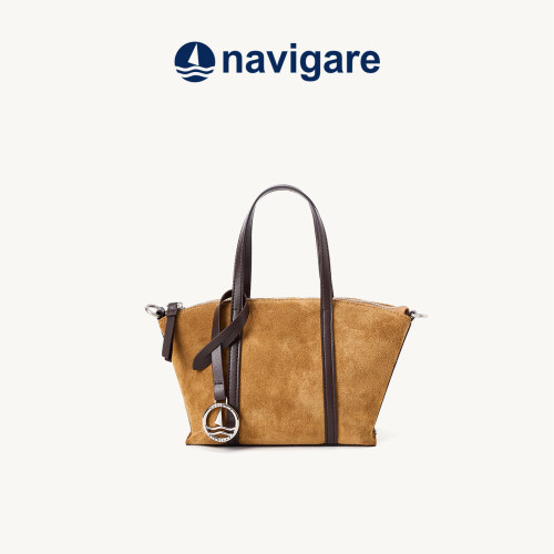Navigare小帆船反绒复古手提包