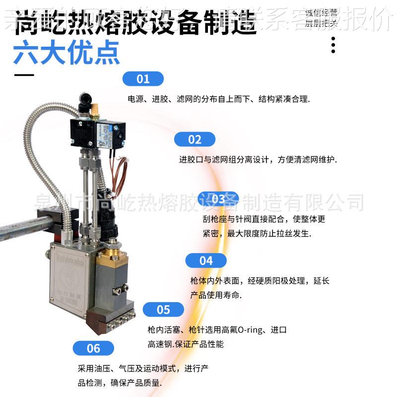 热熔熔胶枪 点胶喷胶胶枪 热胶动打胶适用胶自枪点胶阀热工融351