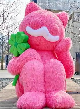 大型充气卡人气模户外卡开业活偶动广76291告宣传毛绒行走通模型