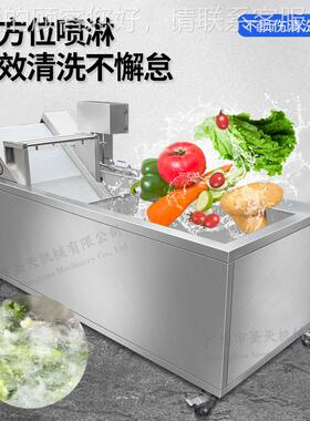 机大型商用自去动果蔬气泡GHV清净洗机 叶菜农残洗菜 厂家菜加工