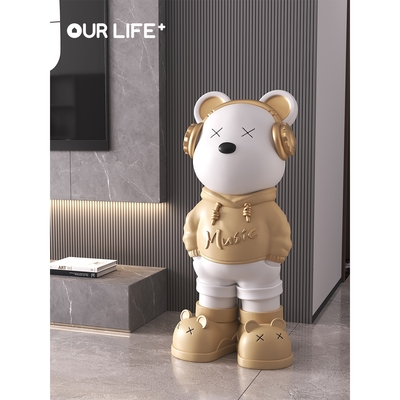 暴力熊摆件音响存钱罐客厅电视柜沙发旁家居装饰品乔迁新居礼品