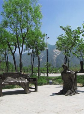 园林景区户外小品玻璃钢仿铜人物雕塑二十四孝文化情景民俗摆件