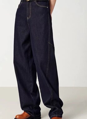 Z-19 香蕉款深蓝色活性染面料休闲牛仔裤25167