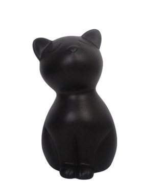 盛锦宠物白色灰色黑橘色色瓷器猫咪去世骨灰毛发收纳纪念陶瓷罐