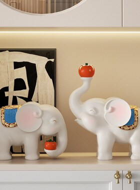 大象摆件高级感招财家居软装搬家礼物乔迁新居客厅酒柜工艺品装饰