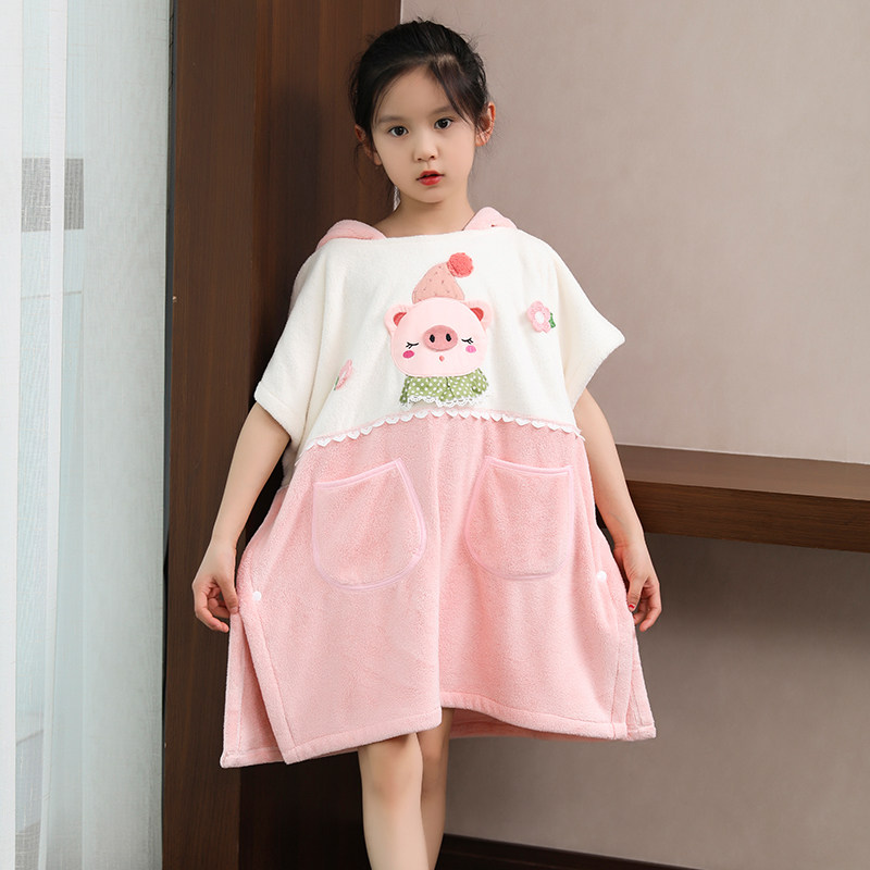 亲子浴巾斗篷连帽儿童游泳浴袍可穿式大人洗澡浴裙比纯棉吸水成人,婴童用品,浴巾,淘宝优惠券,粉丝福利购,淘宝优惠卷