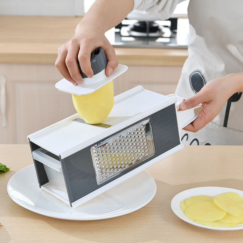 多功能切菜器厨房用具五合一四面方刨丝器切菜神器家用切丝切片刨