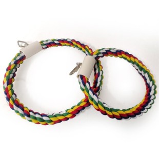 鹦鹉啃咬玩具 棉绳子棉绳秋千 啃咬 攀爬 鹦鹉吊环 鸟笼鸟玩具