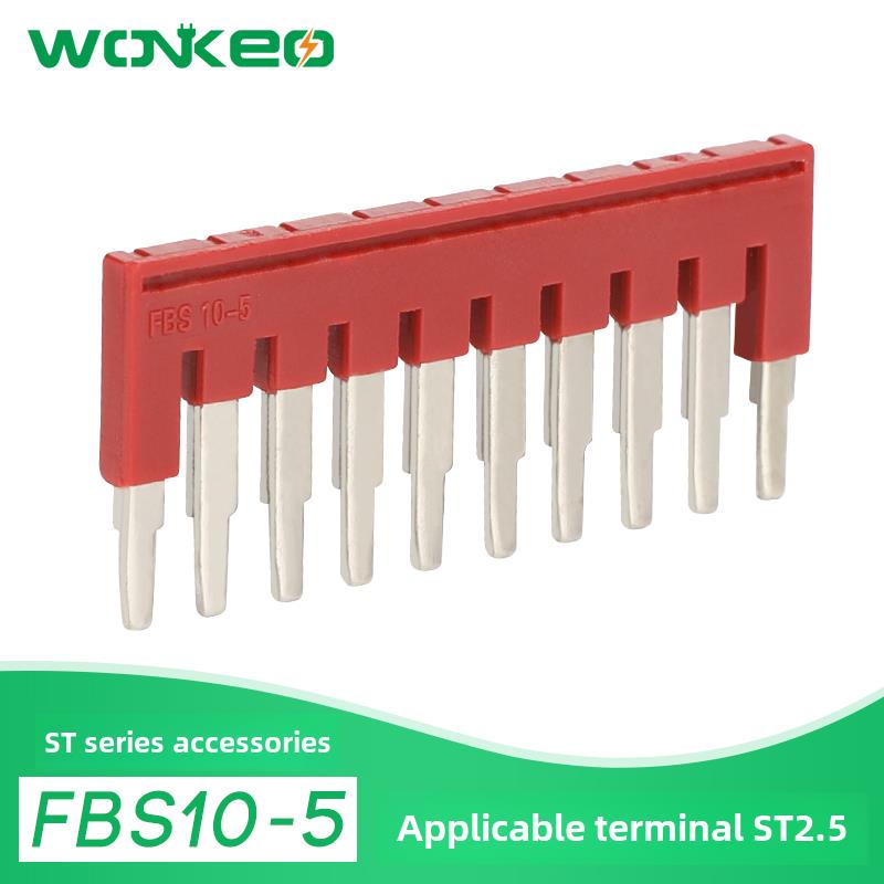 FBS10-5中心边插件连接条PT ST 2.5弹簧接线端子 5-5 4-5 3-5 2-5