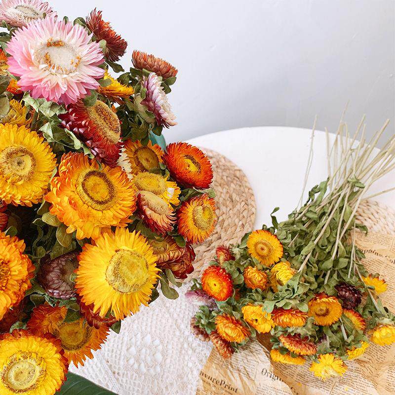 云南雏菊干花花束客厅装饰向日葵干花真花装饰装饰品风干