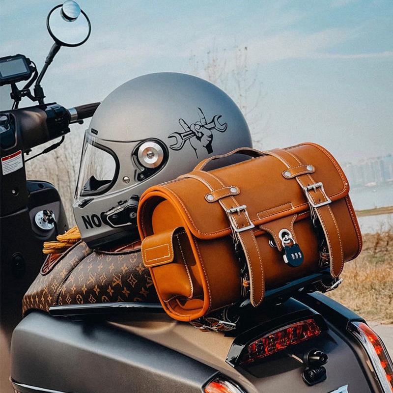 摩托车尾包防水复古电动车150踏板维多利亚ns125la尾箱后货架挂包