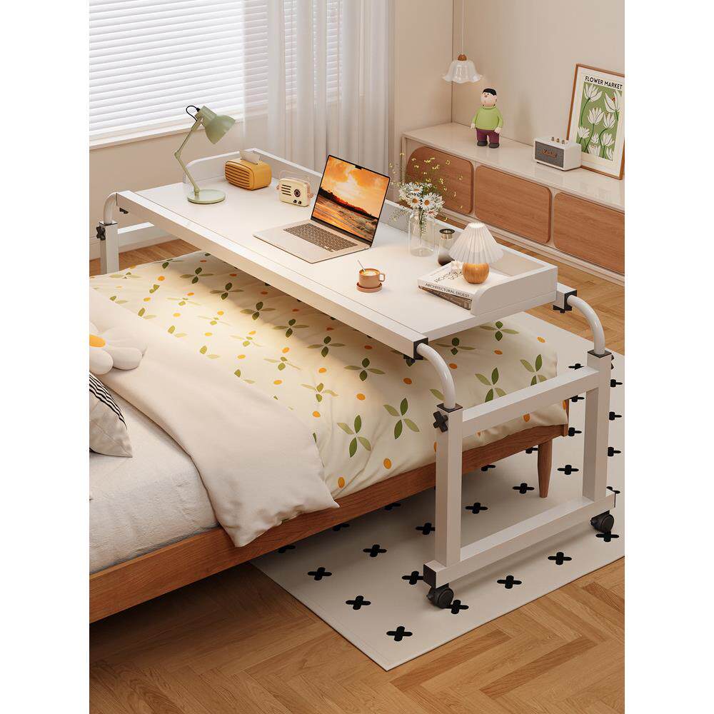 跨床桌家用书桌可移动懒人床上电脑桌床边小桌子升降办公桌床尾桌