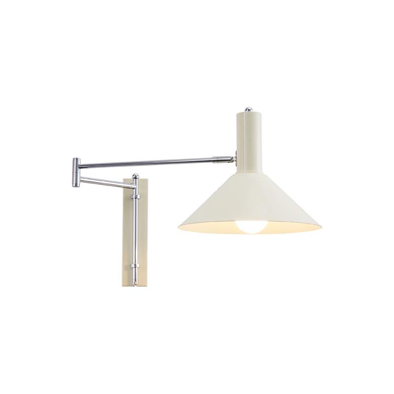 MOFAS北欧包豪斯摇臂伸展长臂可折叠灯卧室复古床头阅读插电壁灯