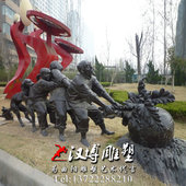 童趣主题雕塑戴帽子小男孩雕塑城市广场商业街景观玻璃钢铸铜雕塑