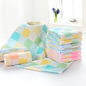 纯棉纱布口水巾 全棉婴儿洗脸毛巾新生儿宝宝小方巾儿童手帕手绢