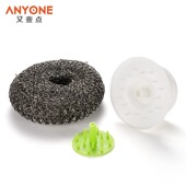 洗碗刷长柄手柄钢丝球不掉丝洗锅刷带柄铁丝球清洁刷厨房洗碗刷子