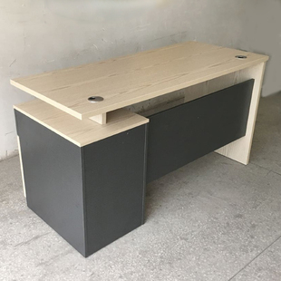 轻奢单人位办公桌1.2米日式电脑桌椅组合简约工作室电脑桌子书桌