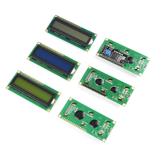 LCD1602A液晶显示屏5V焊排针IIC/I2C模块蓝屏黄绿屏灰屏黄屏3.3V
