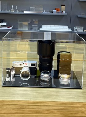 相机模型摄影道具亚克力保护罩套装样板间书房桌面书架摆件饰品