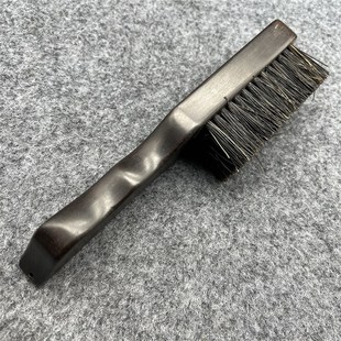 特硬猪鬃刷紫光檀手工大鳗鱼野猪鬃文玩清理挂瓷包浆上色保养毛刷