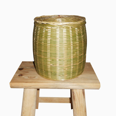 手工竹编篮收纳筐竹箩纸篓花篮垃圾筐家用编织箩筐工艺大竹筐簸箕