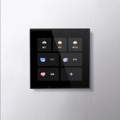 向往智能触屏情景零火关控制全屋智能家居灯控关