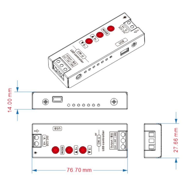 LED控制器可编程智能灯条动感光源广告灯箱 动态 动感灯箱控制器