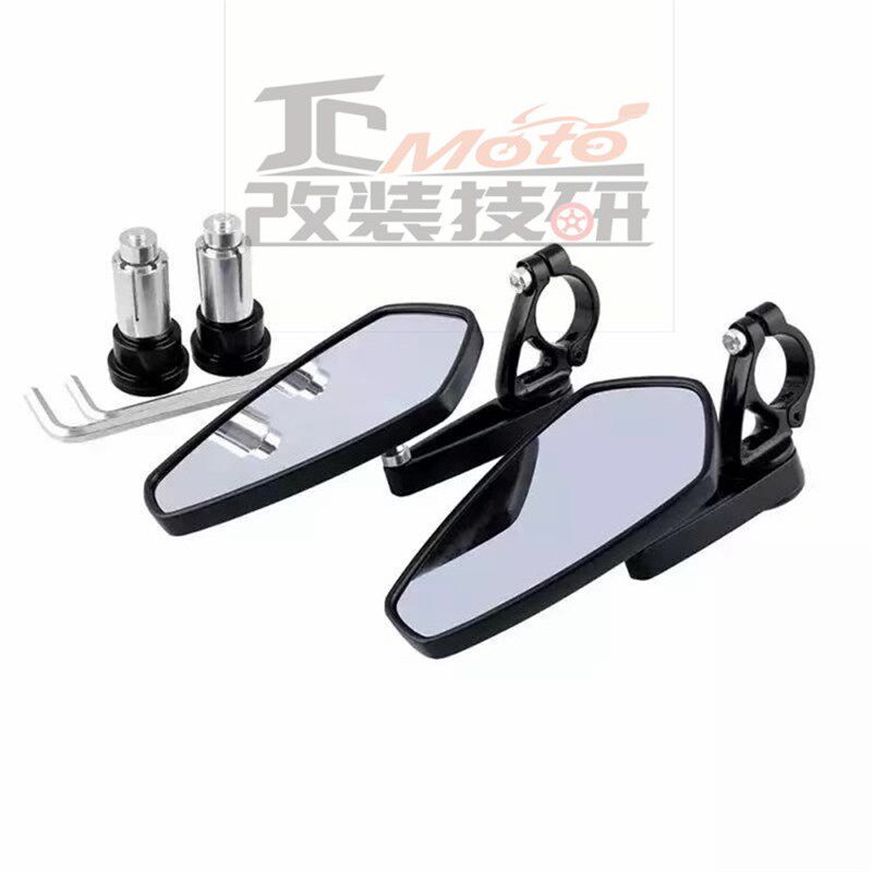 适用于KTM DUKE 250 390 790改装车把后视镜手把端子镜反光镜配件