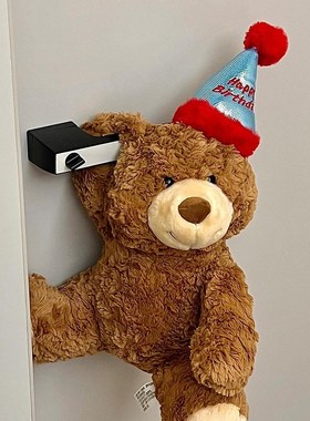 儿童房间布置装饰爱小公仔玩偶卧室门把手家居创意毛绒