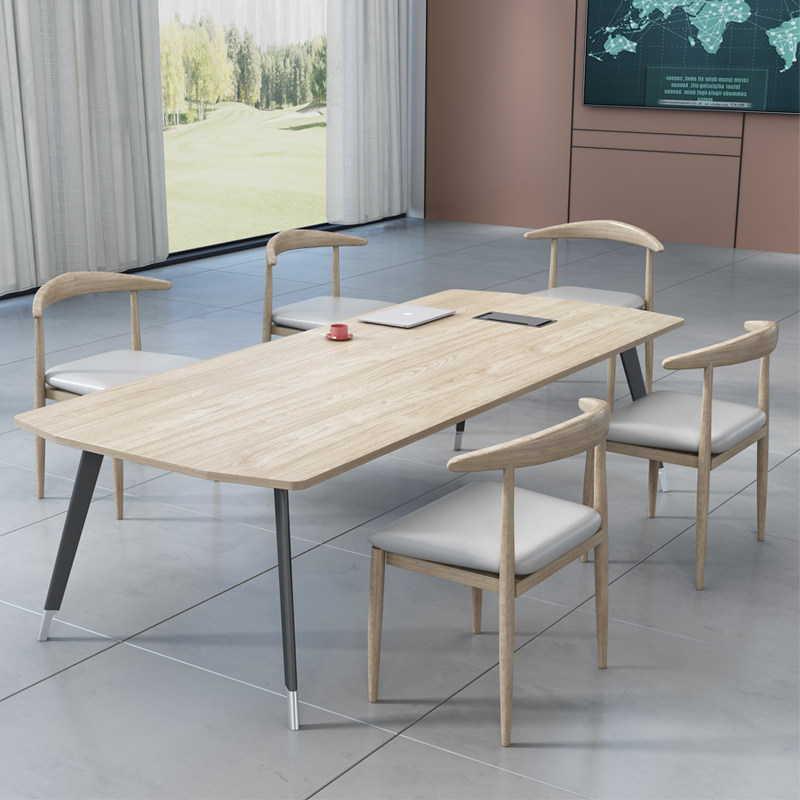 会议桌长桌现代办公桌子会议室培训接待洽谈长条桌椅