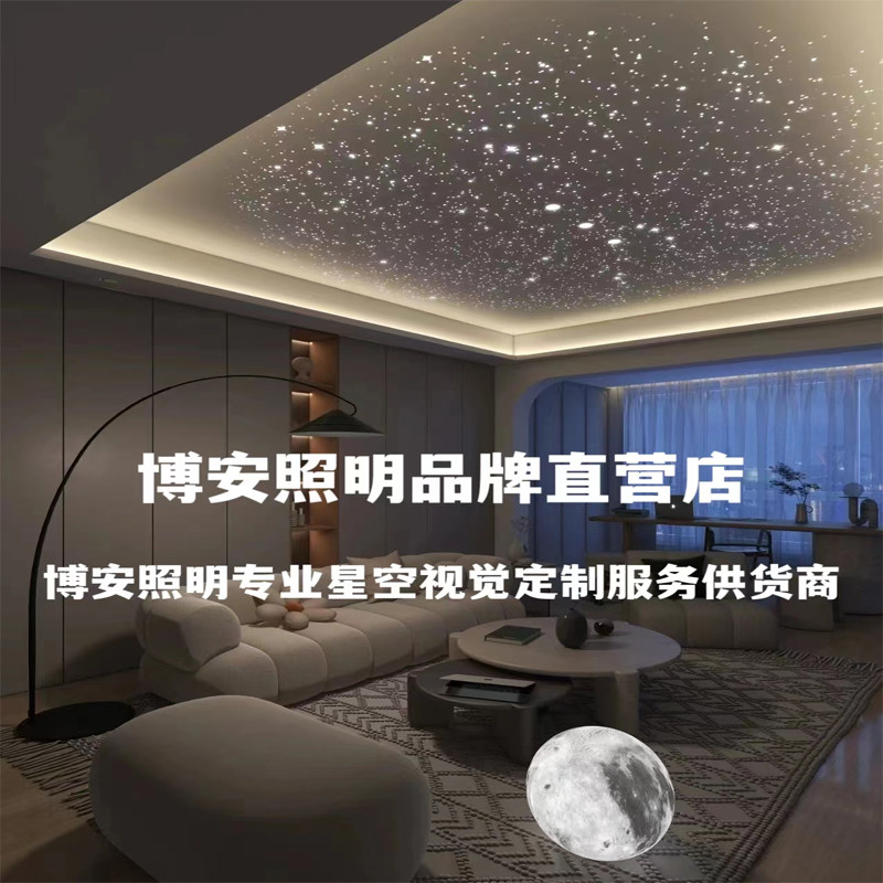 石板星空顶天板满天星吊顶光纤灯别墅影室卧室酒吧