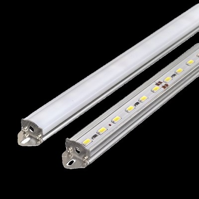 24vled硬灯条12v高亮5730透明罩乳白罩U型槽展示机械柜台设备灯管