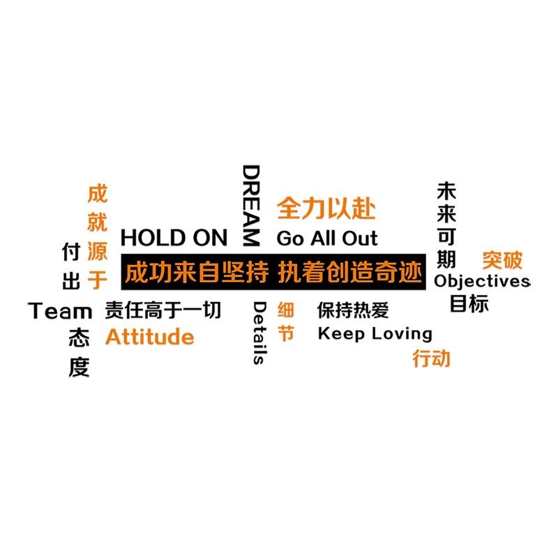 公司办公室布置墙面装饰企业文化氛围高级感背景墙面励志标语纸,家居饰品,文化墙贴,淘宝优惠券,粉丝福利购,淘宝优惠卷