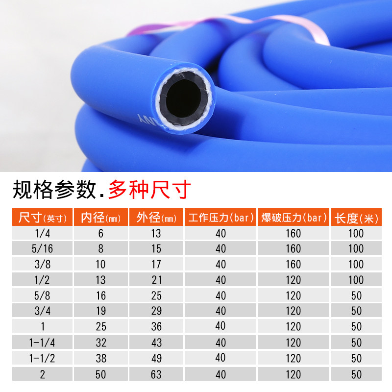 压防爆气管风炮汽修喷漆氧气管耐磨耐折胶两线管空压焊接管