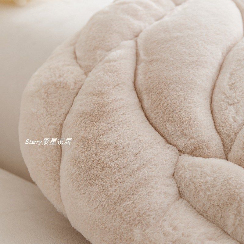 玫瑰瓣朵毛绒垫子秋冬款加厚防滑保暖办公室久坐屁垫椅子坐垫,居家布艺,椅垫,淘宝优惠券,粉丝福利购,淘宝优惠卷