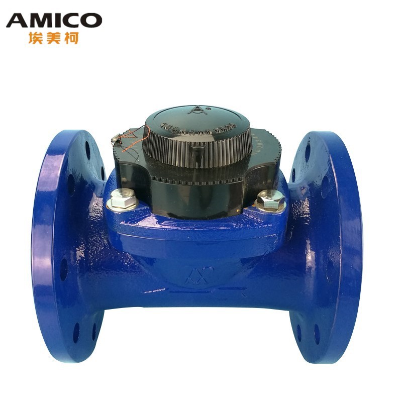 AMICO埃美柯LXLGR-E螺翼干湿式可拆智能机械数字LXLY法兰冷热水表