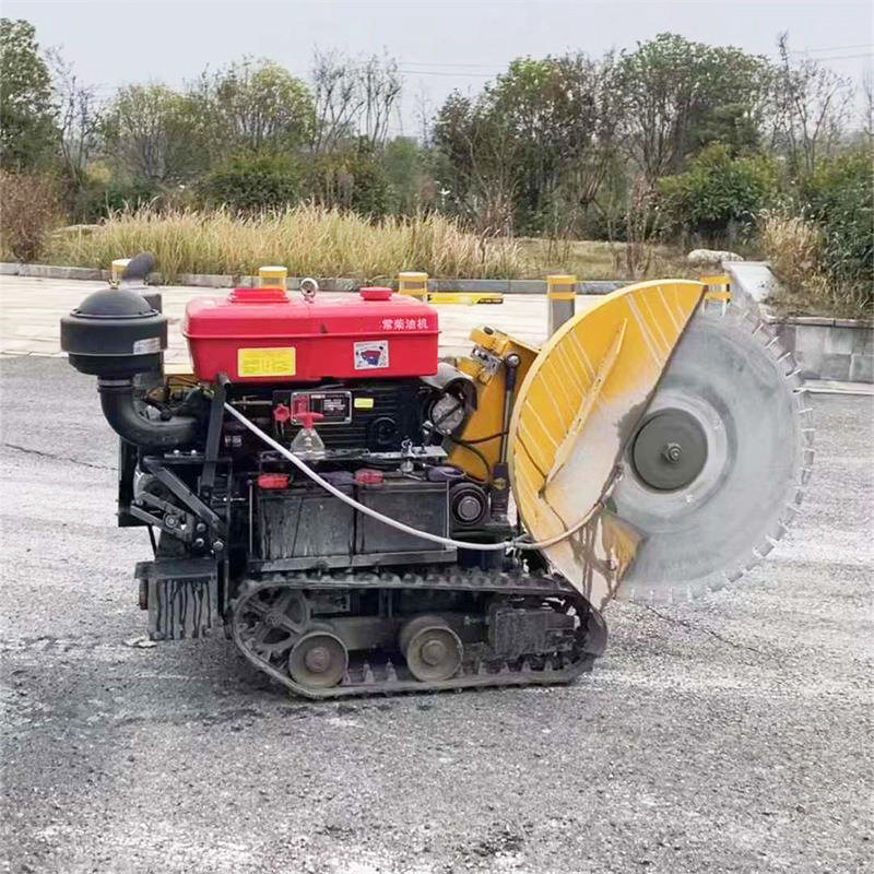 履带式马路切割机水泥路面切缝机大功率柴油混凝土  电动款开槽机