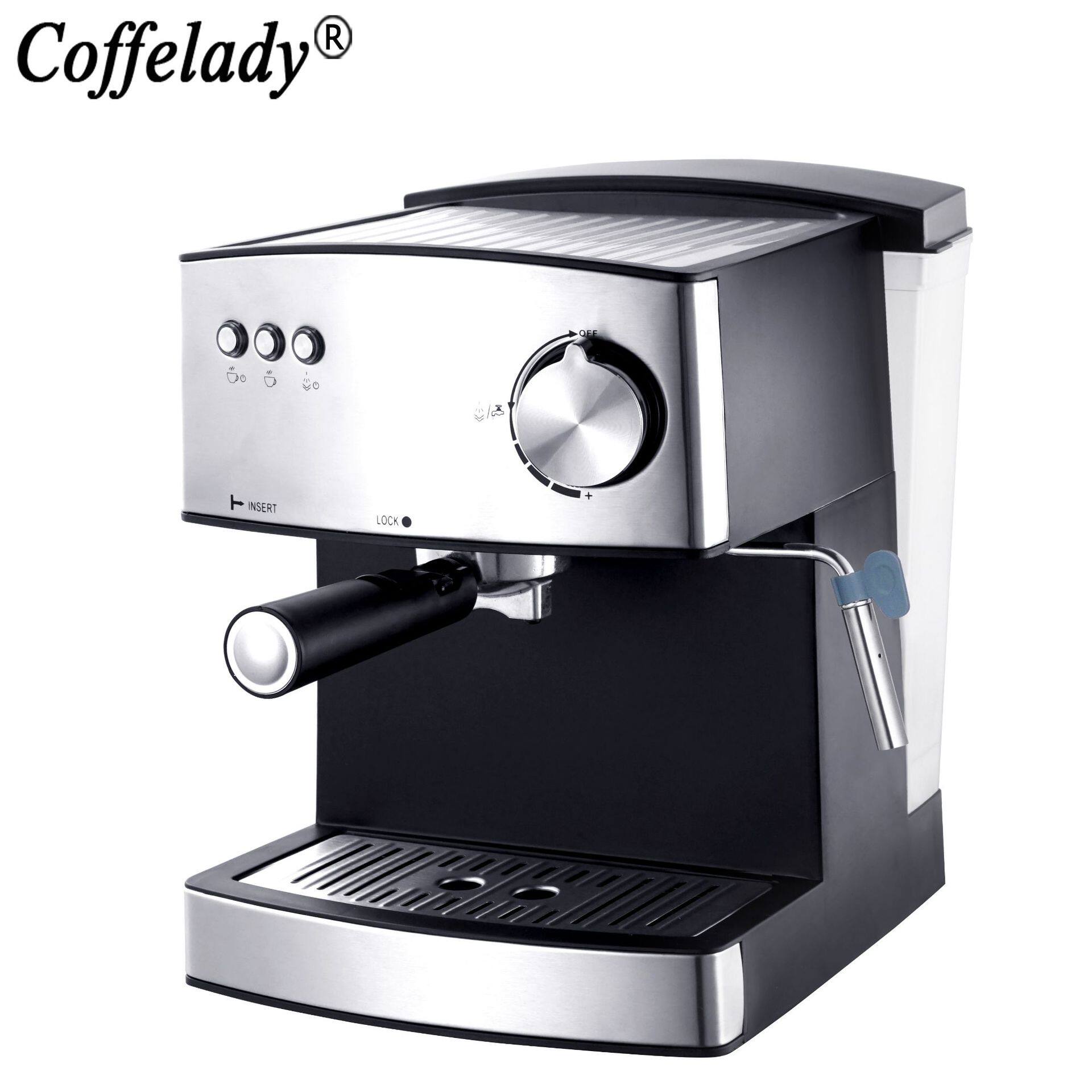 Coffelady15bar半自动意式咖啡机泵压式打奶泡卡布诺奇咖啡机