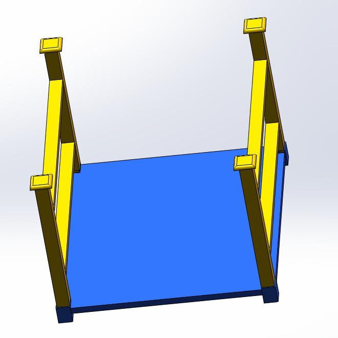 加重型堆垛架巧固架物流叉车货物运输用货架仓库叠加货物