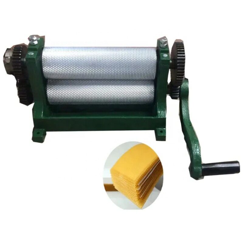 养蜂工具设备手动巢础机蜂房模具蜂蜡压片机生产巢础机器