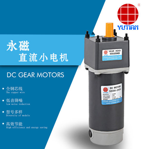 供应雨田250瓦直流马达24V直流调速电机6D250-24GN-30S/6GN3-200K