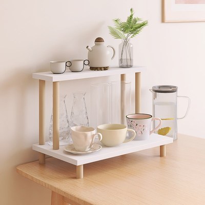 餐桌上收纳置物架桌面杯架多层杯子水杯茶杯茶具摆放架调料储物架